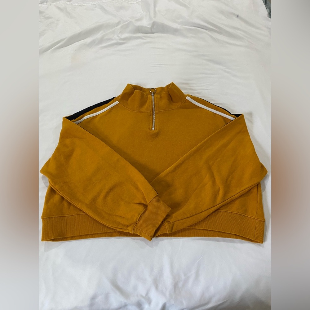 H&M Divided yellow long sleeve Sweater striped shirt.